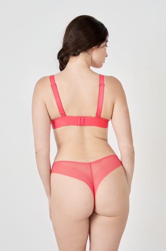 Wireless Triangle Bra Tulle;${refinementColor}