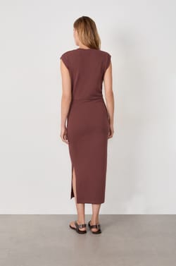 Long cotton dress;${refinementColor}