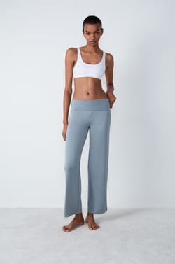 Wide-leg modal pyjama trousers;${refinementColor}