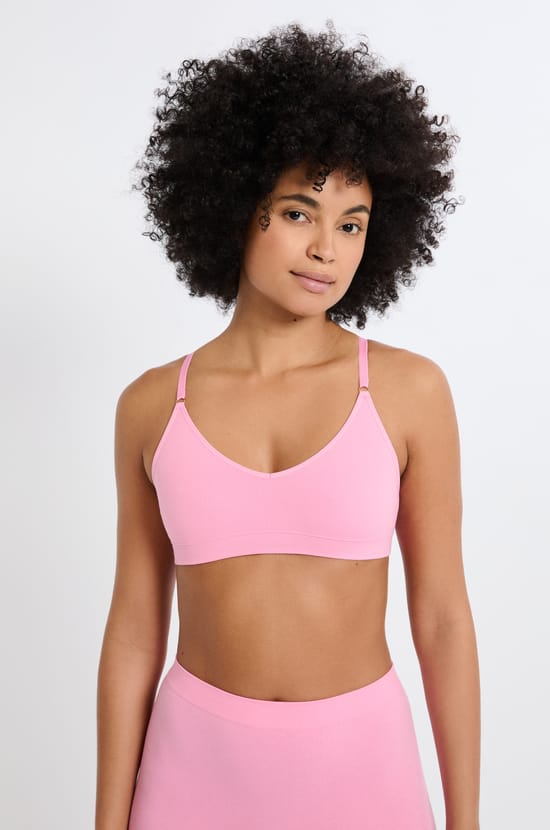 Podprsenka braletka bez švů s bavlnou;${refinementColor}