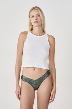 Tanga aus irisierter Spitze;${refinementColor}