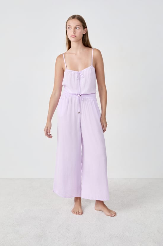 Wide-leg 7/8 satin trousers;${refinementColor}