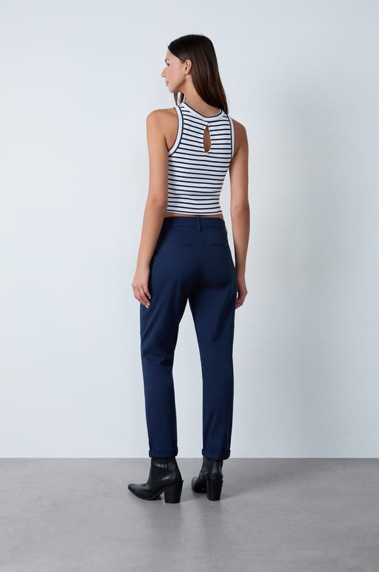 Carrot Cut Trousers;${refinementColor}