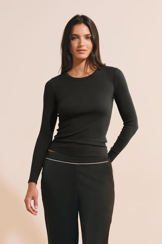 T-shirt de pyjama col rond avec coton c&ocirc;tel&eacute;;${refinementColor}