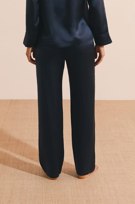 Pantal&oacute;n de pijama de seda;${refinementColor}