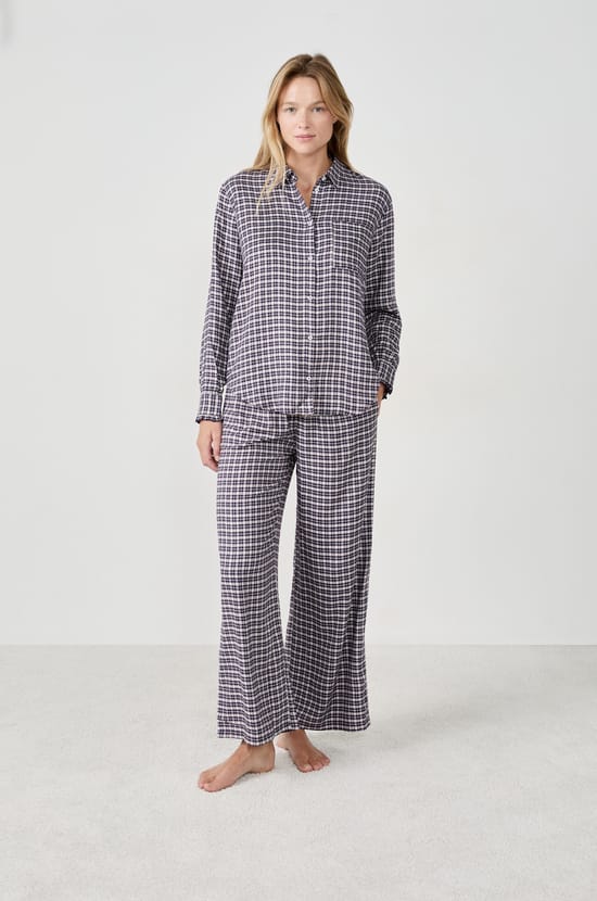Pantalon de pyjama à carreaux;${refinementColor}