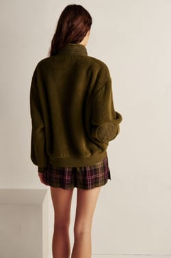 Veste de pyjama avec col montant;${refinementColor}