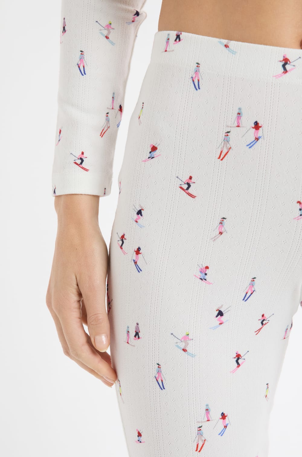 Legging pyjamaà motifs skieurs;${refinementColor}