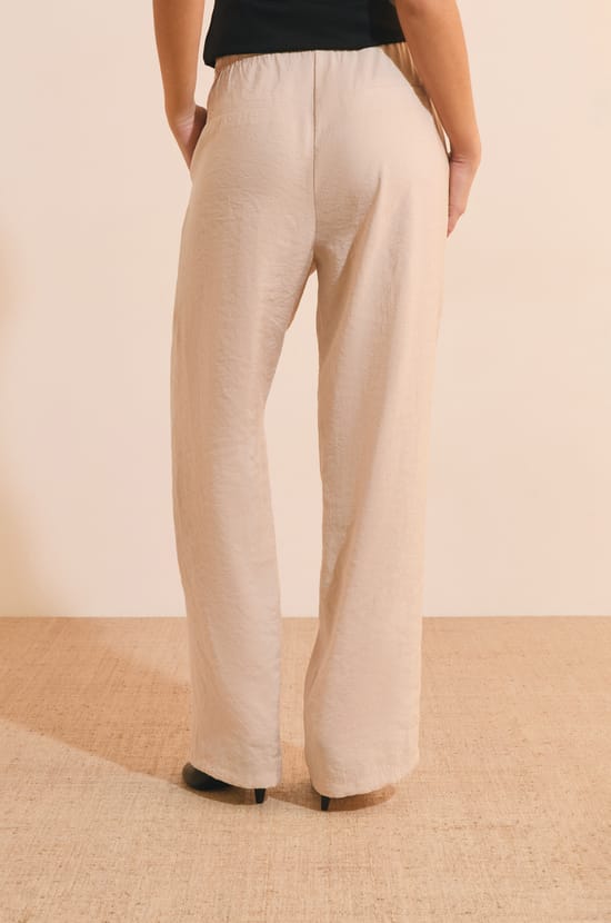 Pantalon fluide &eacute;lastiqu&eacute;;${refinementColor}