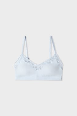 Brassi&egrave;re en microfibre et dentelle;${refinementColor}