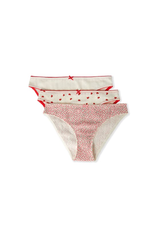 Lot de 3 culottes en coton;${refinementColor}
