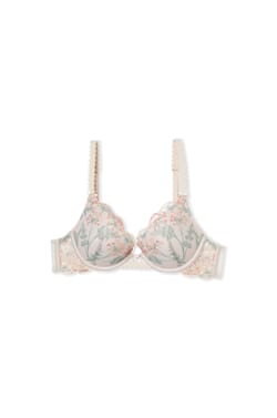 Soutien-gorge N.2 - Le push-up plongeant en broderie;${refinementColor}