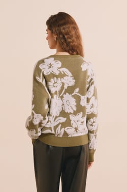 Pull &agrave; motif floral;${refinementColor}