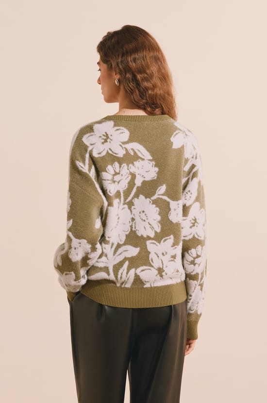Pull &agrave; motif floral;${refinementColor}