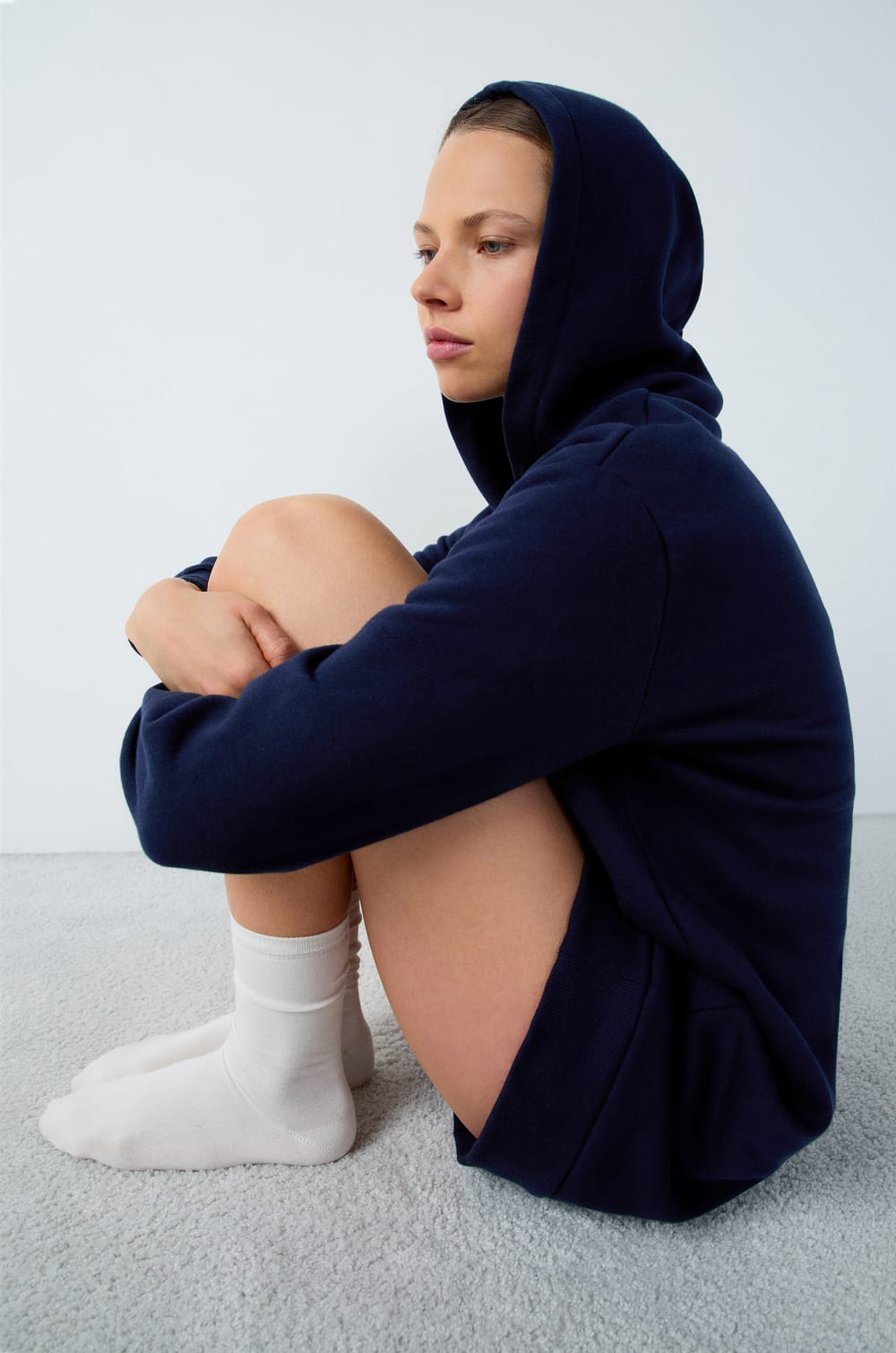 Snoopy Peanuts&copy; Cotton Hooded Pyjama Sweatshirt;${refinementColor}