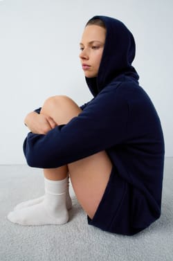 Snoopy Peanuts&copy; Cotton Hooded Pyjama Sweatshirt;${refinementColor}