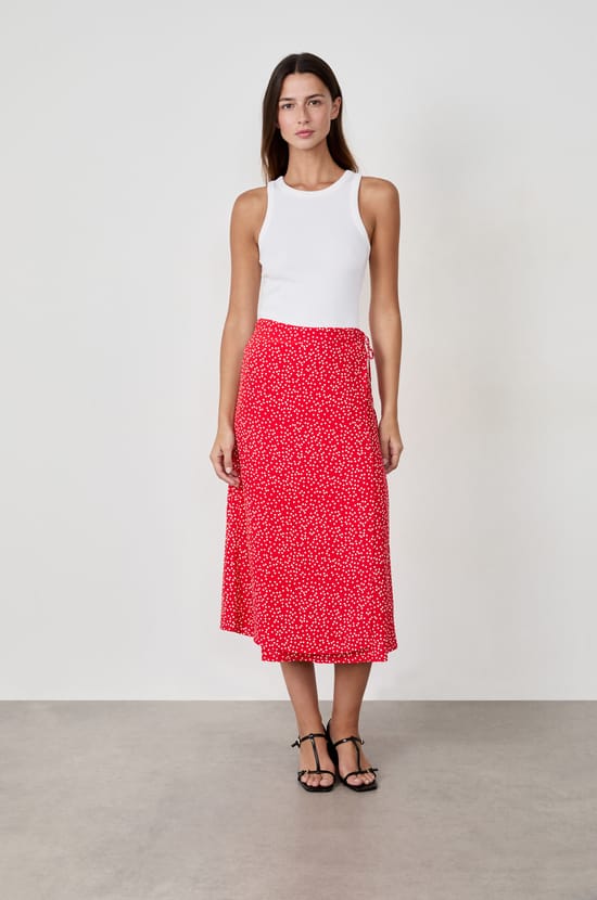 Long Polka Dot Skirt;${refinementColor}