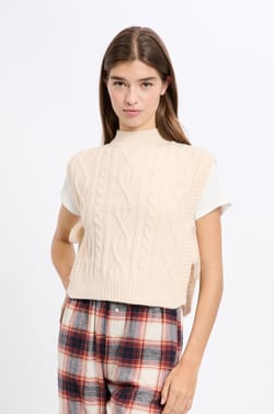 Pull sans manches à nouer;${refinementColor}