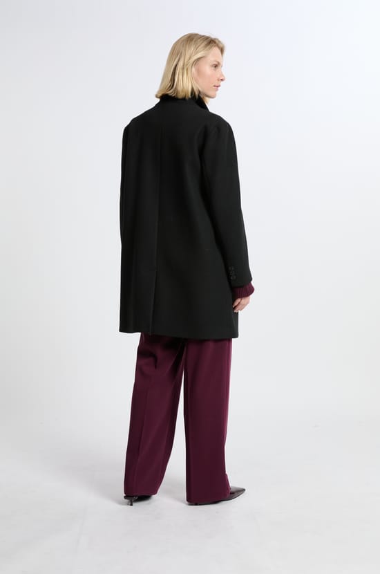 Manteau court coupe droite;${refinementColor}