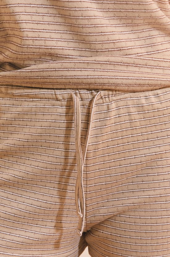 Short de pyjama &agrave; rayures;${refinementColor}