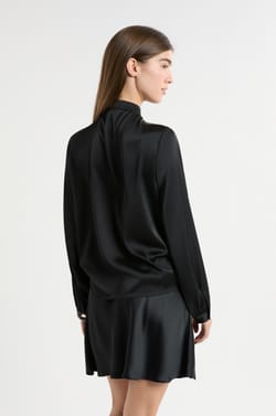 Blouse avec col bijou;${refinementColor}