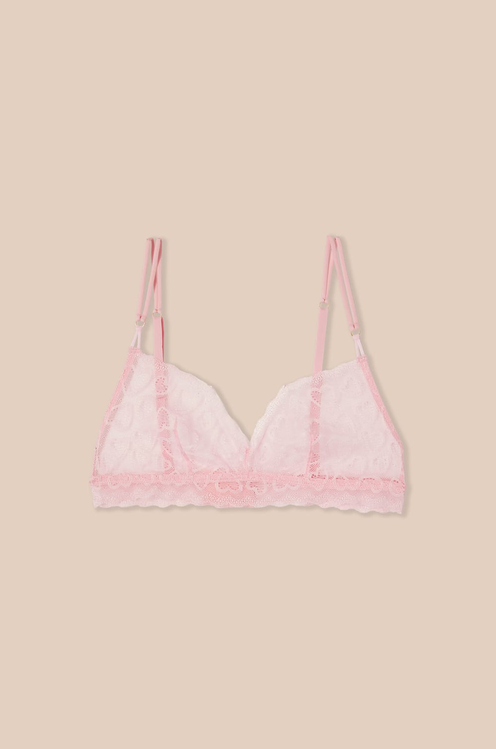 Soutien-gorge brassi&egrave;re &agrave; motifs c&oelig;urs;${refinementColor}