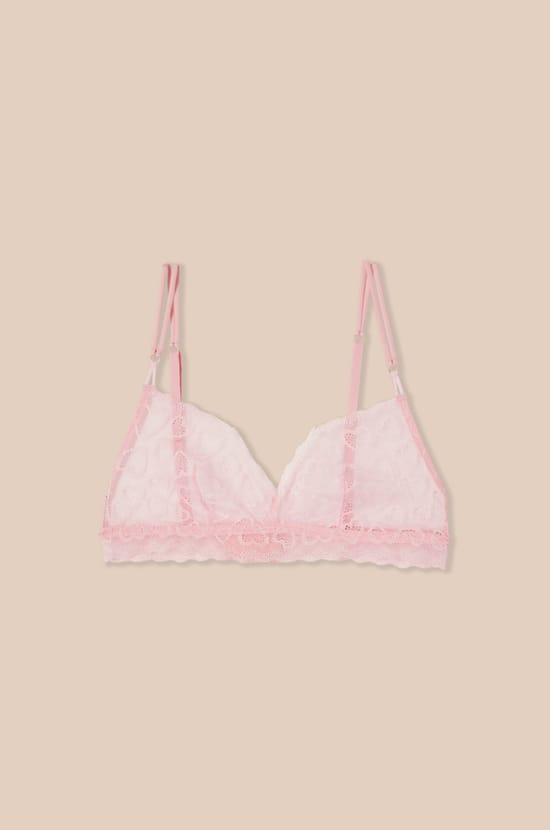 Soutien-gorge brassi&egrave;re &agrave; motifs c&oelig;urs;${refinementColor}
