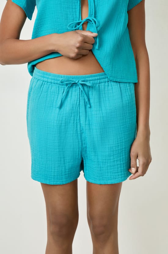 Cotton Pyjama Shorts;${refinementColor}