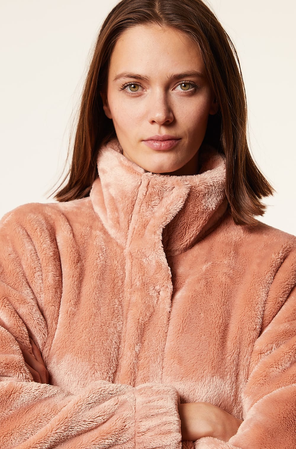 Veste style bomber en polaire PAOLINA MARRON - ETAM