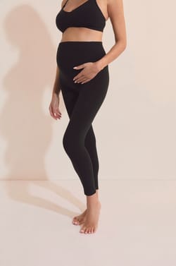 Legging de maternit&eacute; avec coton;${refinementColor}