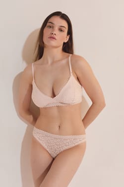 Soutien-gorge N.8 - Le triangle en coton avec clips d'allaitement et coussinets anti fuite;${refinementColor}