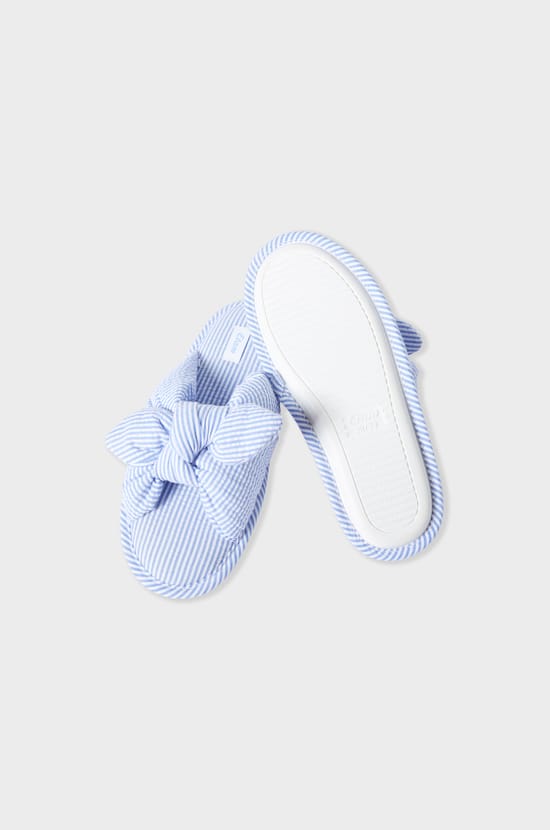Chaussons tongs à rayures;${refinementColor}