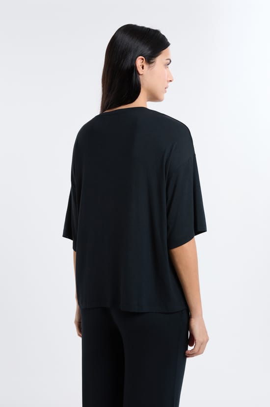 T-shirt de pyjama en modal;${refinementColor}
