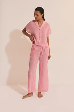 Pantacourt &agrave; rayures;${refinementColor}