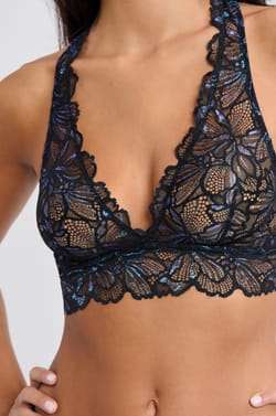 Brassière en dentelle irisée;${refinementColor}