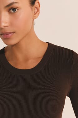 Long Fine Knit Dress;${refinementColor}