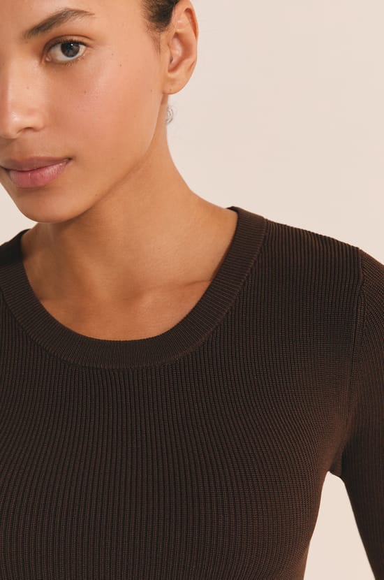 Long Fine Knit Dress;${refinementColor}