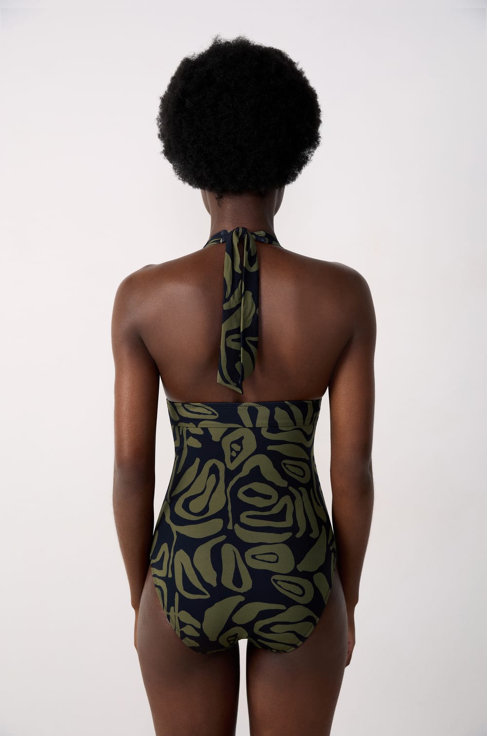 Maillot de bain 1 pièce gainant à motif;${refinementColor}