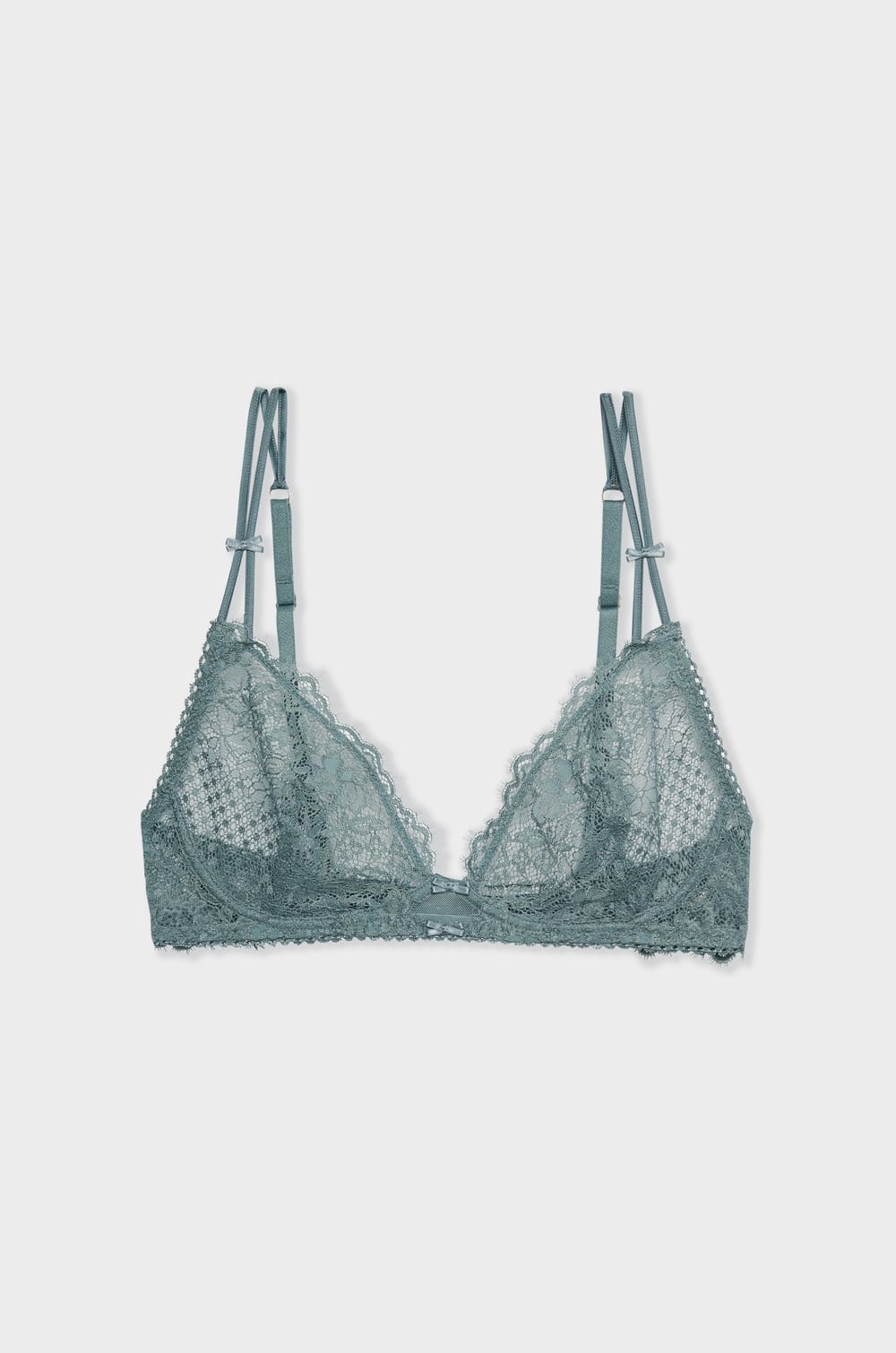 Triangle sans armatures en dentelle;${refinementColor}