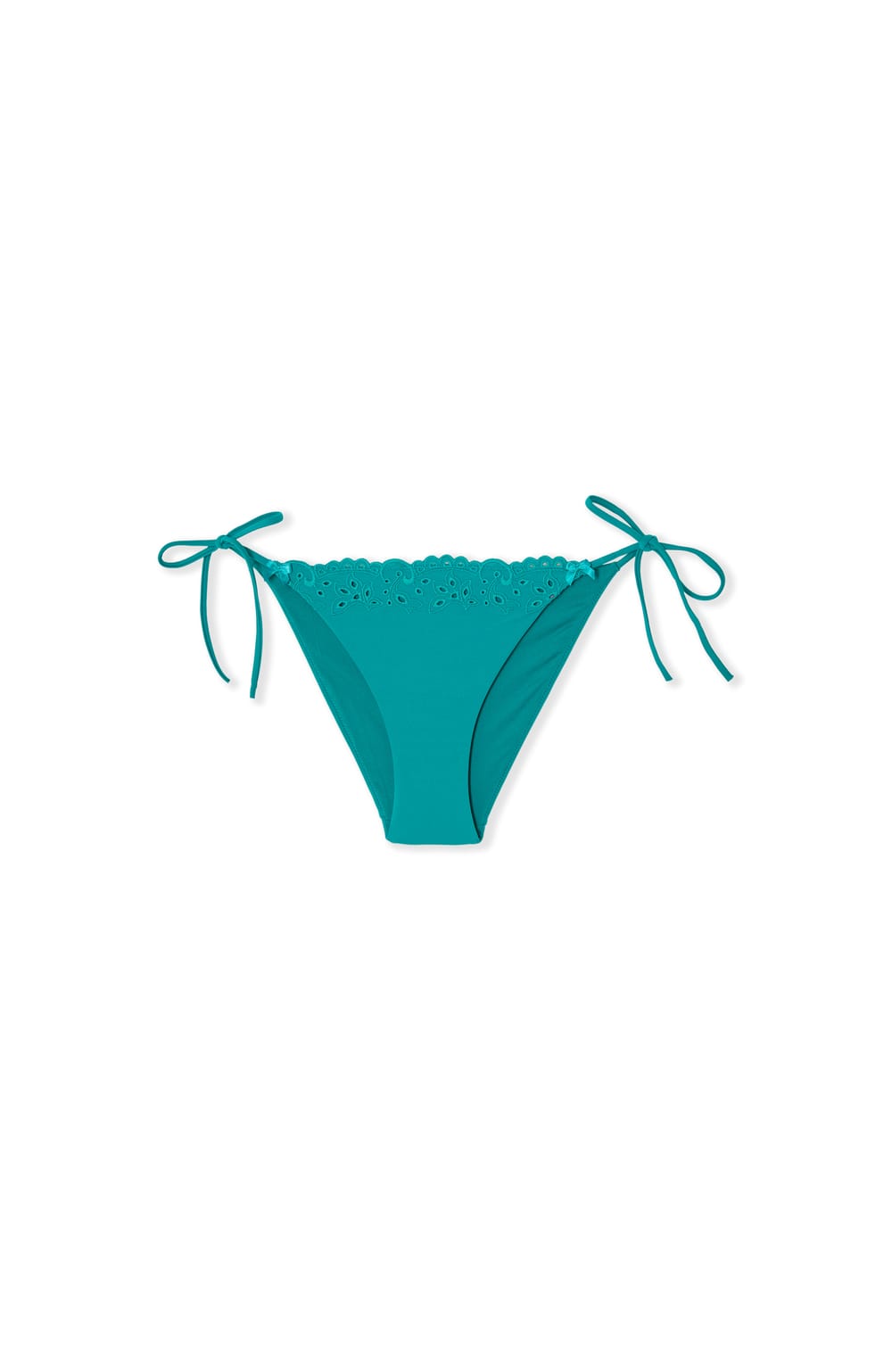 Braga de bikini con lazada y bordado;${refinementColor}