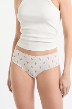 Hipster en microfibre sans couture &agrave; motifs;${refinementColor}