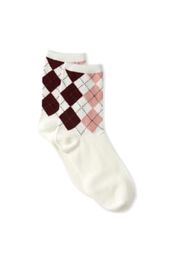 Chaussettes &agrave; motifs avec coton;${refinementColor}