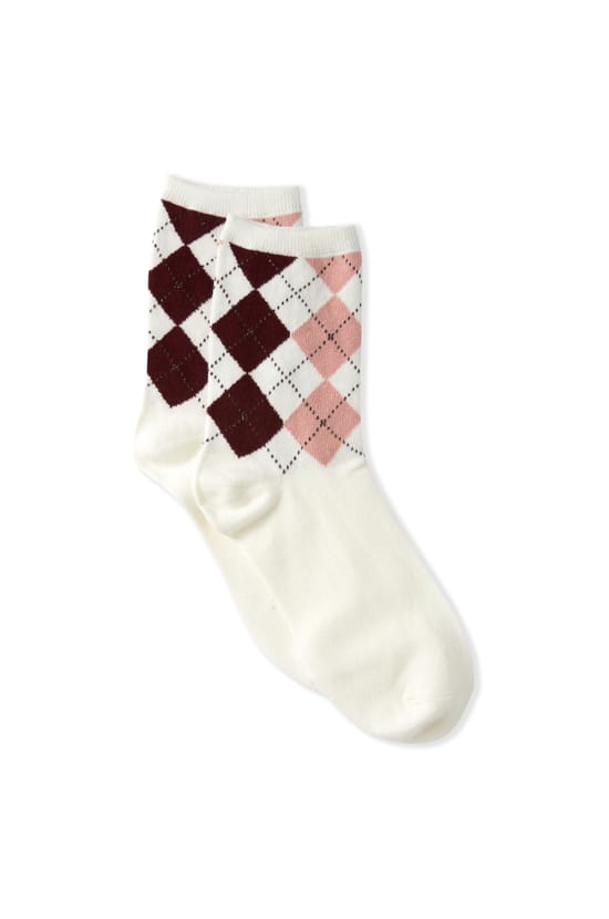 Chaussettes &agrave; motifs avec coton;${refinementColor}