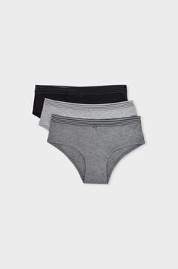Pack of 3 Cotton Boyshorts;${refinementColor}
