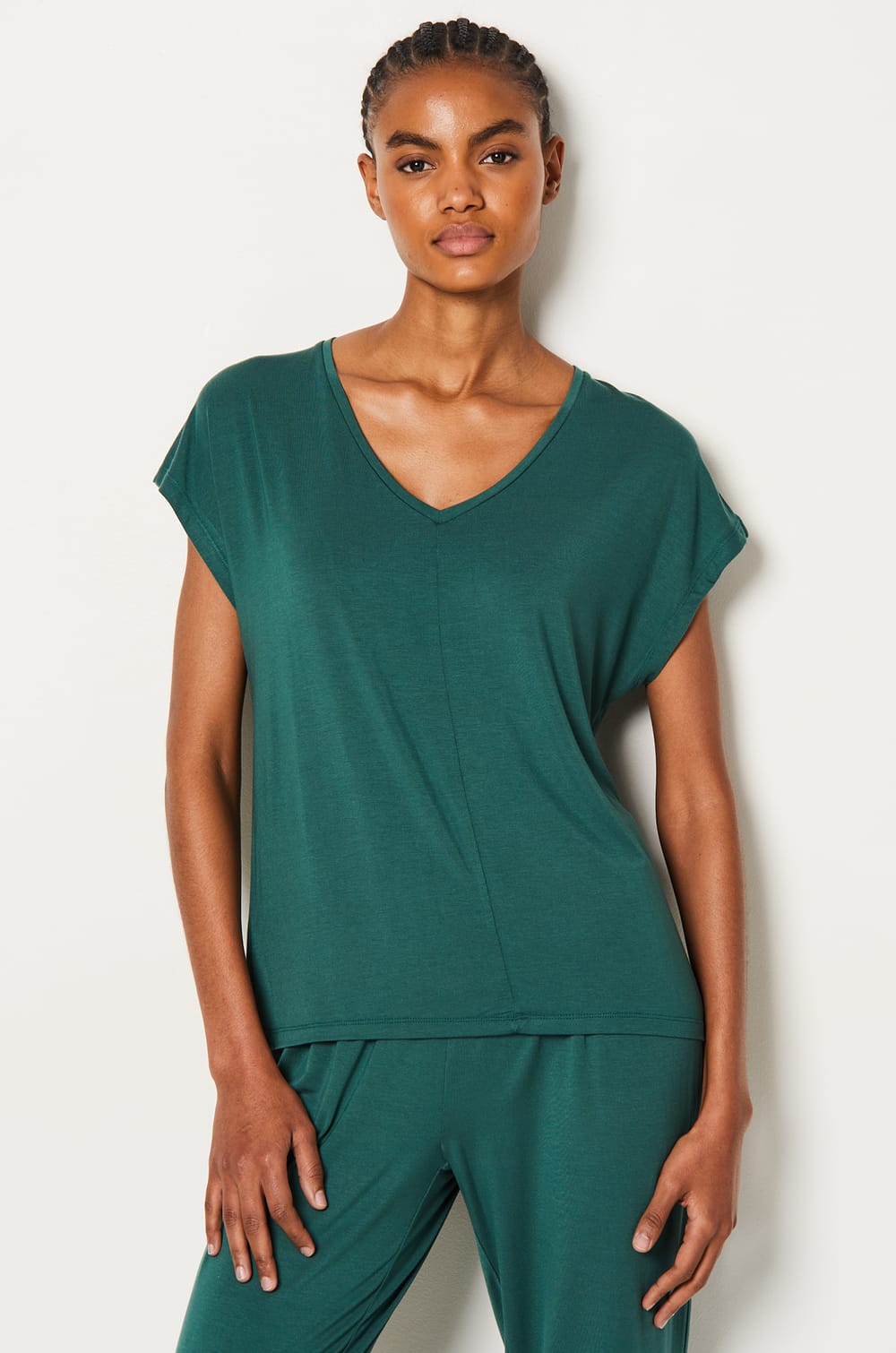 Short Sleeve Pajama T-Shirt;${refinementColor}