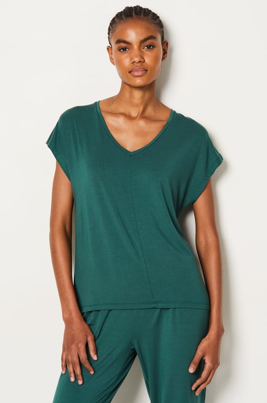 Short Sleeve Pajama T-Shirt;${refinementColor}