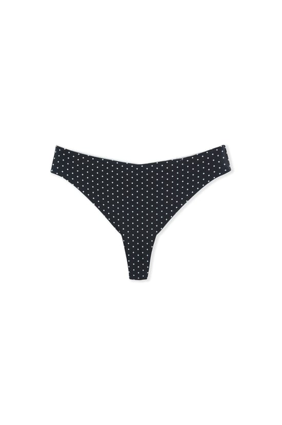 Tanga en microfibre sans couture imprim&eacute;;${refinementColor}
