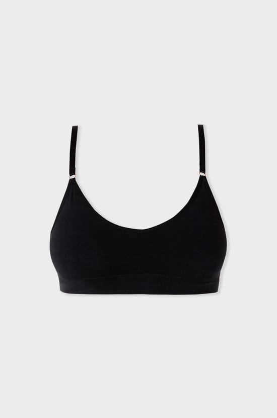Soutien-gorge brassière sans coutures en coton biologique;${refinementColor}