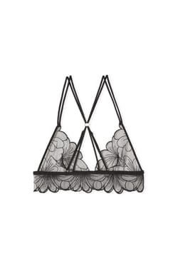 Soutien-gorge triangle en broderie;${refinementColor}