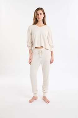 Pantalon de pyjama avec cordon;${refinementColor}